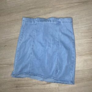 Light Blue Denim Skirt